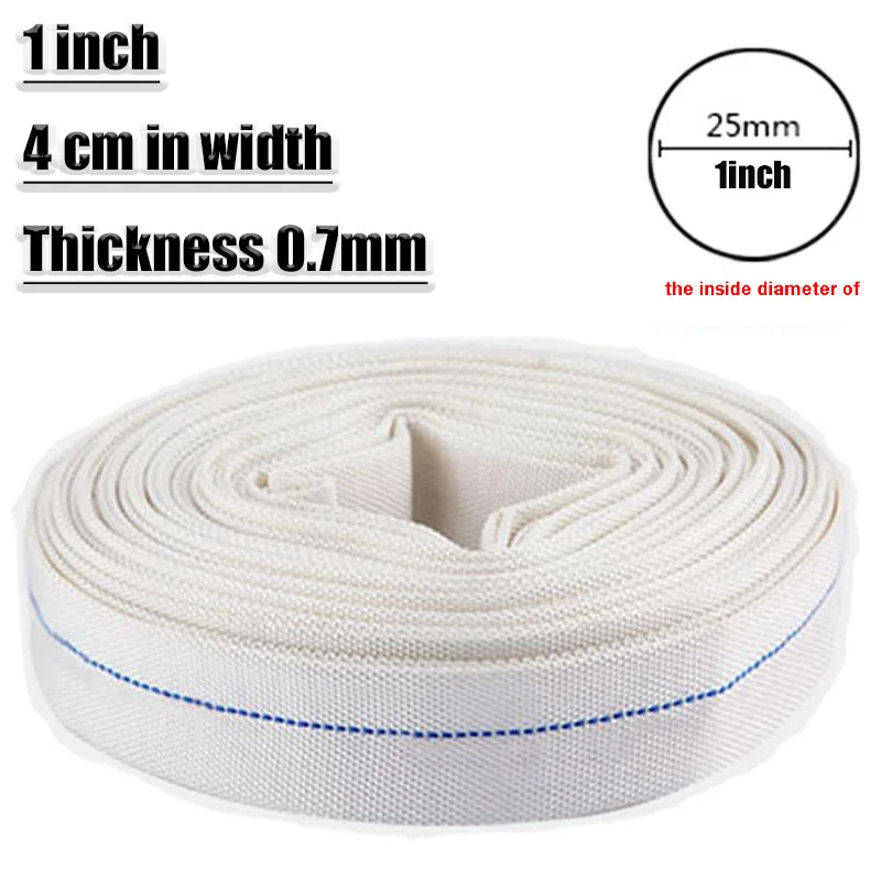 1inch 25mm High Pressure Water Hose Garden Irrigation Watering Hose Antifreeze Canvas Fire-Protection Hose