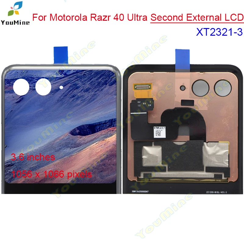 Motorola Razr 40 Ultra 交換用アウトディスプレイ Amazon.com: Replacement Second External AMOLED Display Touch