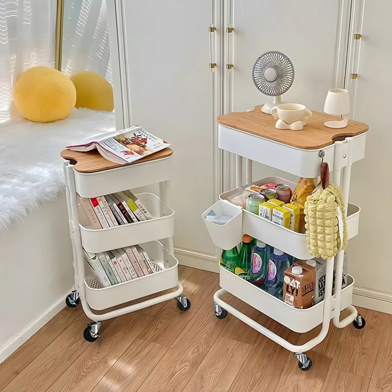 

Trolley shelves, floor-to-ceiling, multi-level kitchens, movable snack storage racks, newborn baby supplies