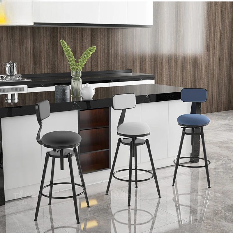 

Kitchen Counter Stools High Stool Gamer Chair Step Breakfast Chairs Garden Lightweight Barbershop Nordic Iron Living Room Height