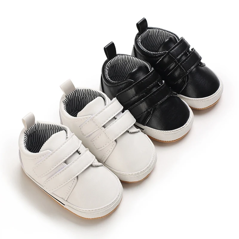 

Baby Boys Casual First Walkers Newborn Children Leather Shoes Boys Soft Bottom Anti-slip Sneakers Crib Prewalkers 0-18M ﻿