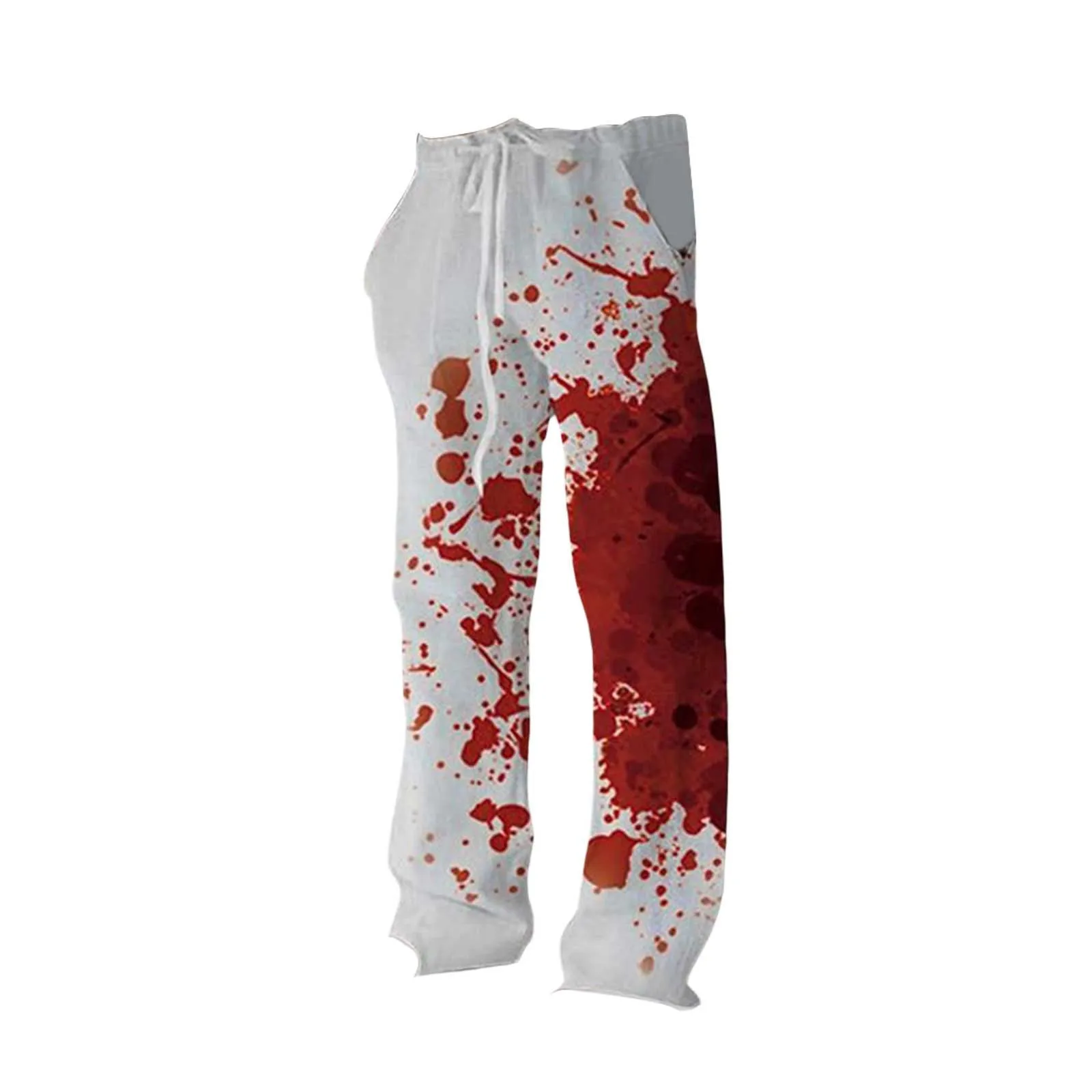 Halloween Men's pants Casual Elasticated Ink And Blood Slacks Boy 9 Fr