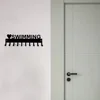 Love Swimming Medal Hanger Rack - 14.5 Inches with 10 Hooks Metal Wall Art Display Organizer for Wall-mounted Medal Decor 5