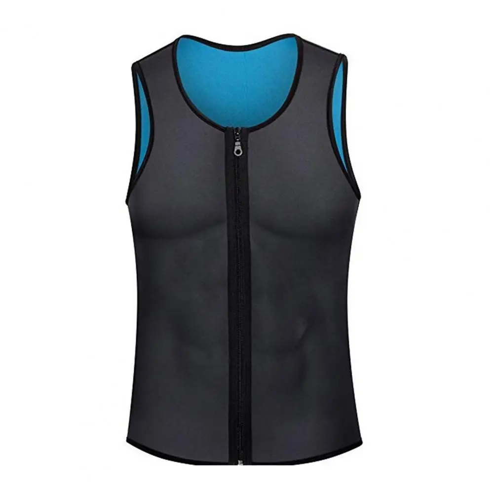 

Мужской жилет с круглым вырезом, без рукавов, на молнии