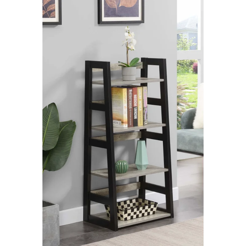 

Книжный шкаф Designs2Go Trestle, из искусственной березы/черного цвета