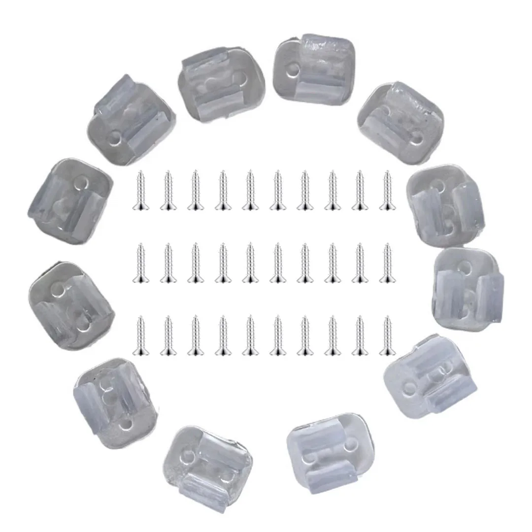 200pcs neon light holder clip Neon Mounting Clips, Neon Install Fixing Clips for 6mm 8mm silicone neon flex strip lighting