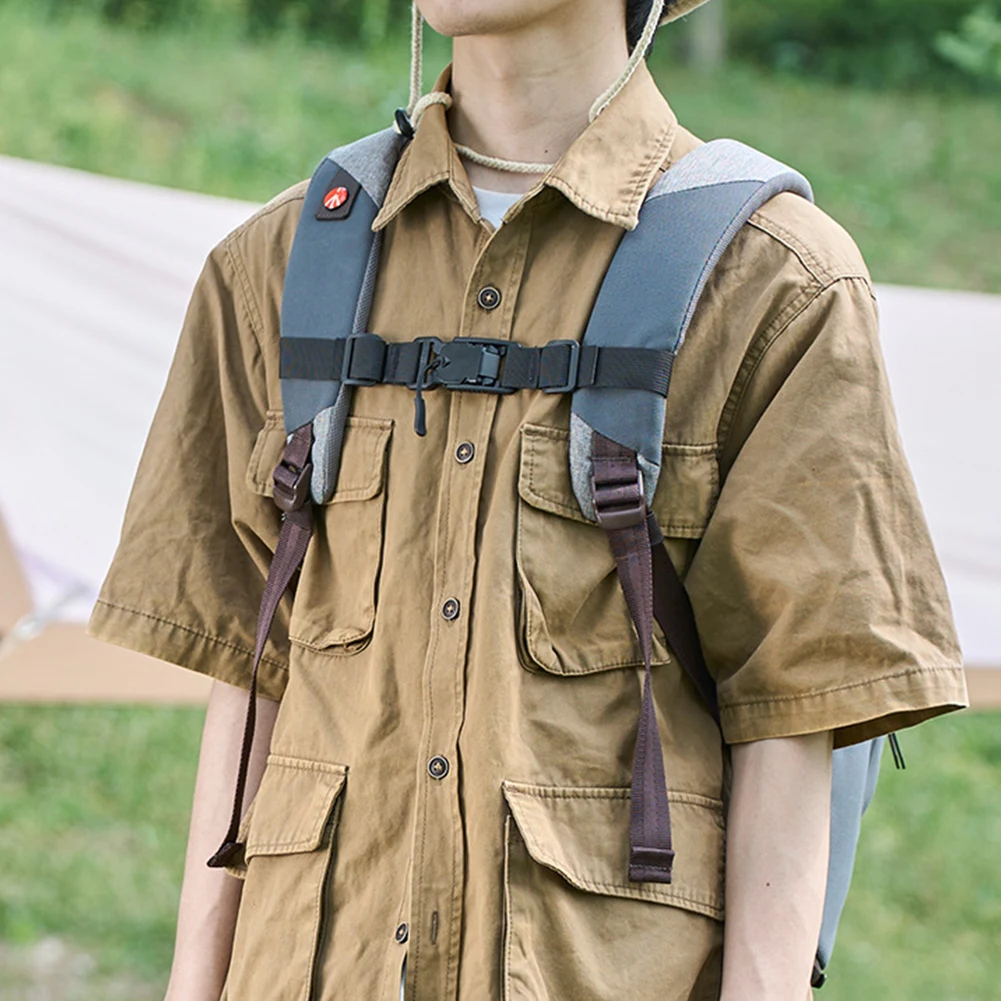Backpack Chest Strap Non-Slip Backpack Chest Harness Adjustable Backpack Shoulder Strap Fixed Belt for Outdoor Camping Bag