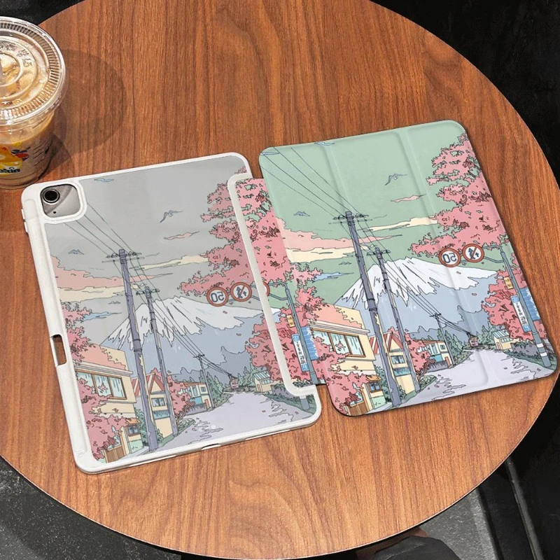 Premium PU Acrylic Smart Tablet Cover