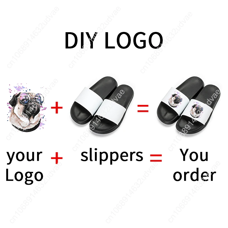 Soft Summer Slippers Anti Slip Sandals Men Women Indoor Flip Flops DIY Photo Home Shoes