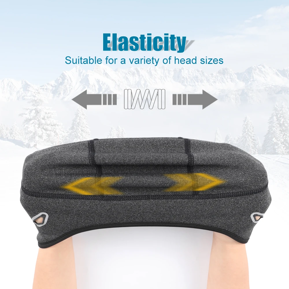 Winter Cycling Hats Helmet Liner Ear Protection Windproof Ski Outdoor Sport Mountaineering Running Fleece Cold-proof Cap