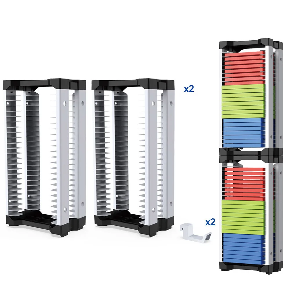 Per Ps4 Per Switch Per Xbox Game Holder E Video Game Storage Organizer 46 Cd Storage Disk Tower Per Ps5 Dvd Storage
