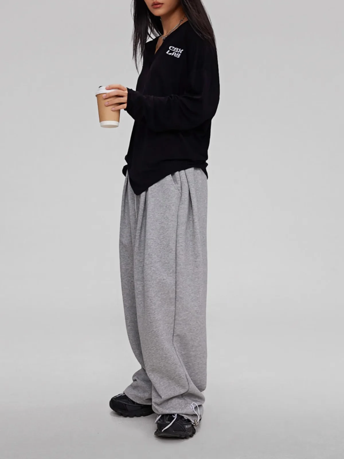 salsation新作Long Pants（カラーGray   サイズxs） CBXLAB Street Dance Women's 2024 Grey Hip Hop Loose Dance