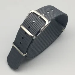 Durable Nylon Canvas Sports Watch Strap with Buckle - 18mm (NO 4)