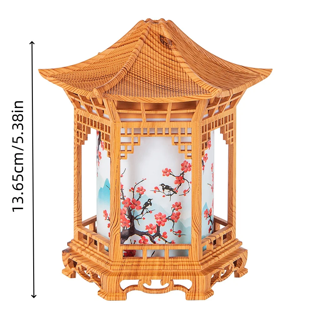 New Small Pavilion Humidifier Night Light Home Chinese Style USB Portable Home Office Water Supplement Car Humidifier 6