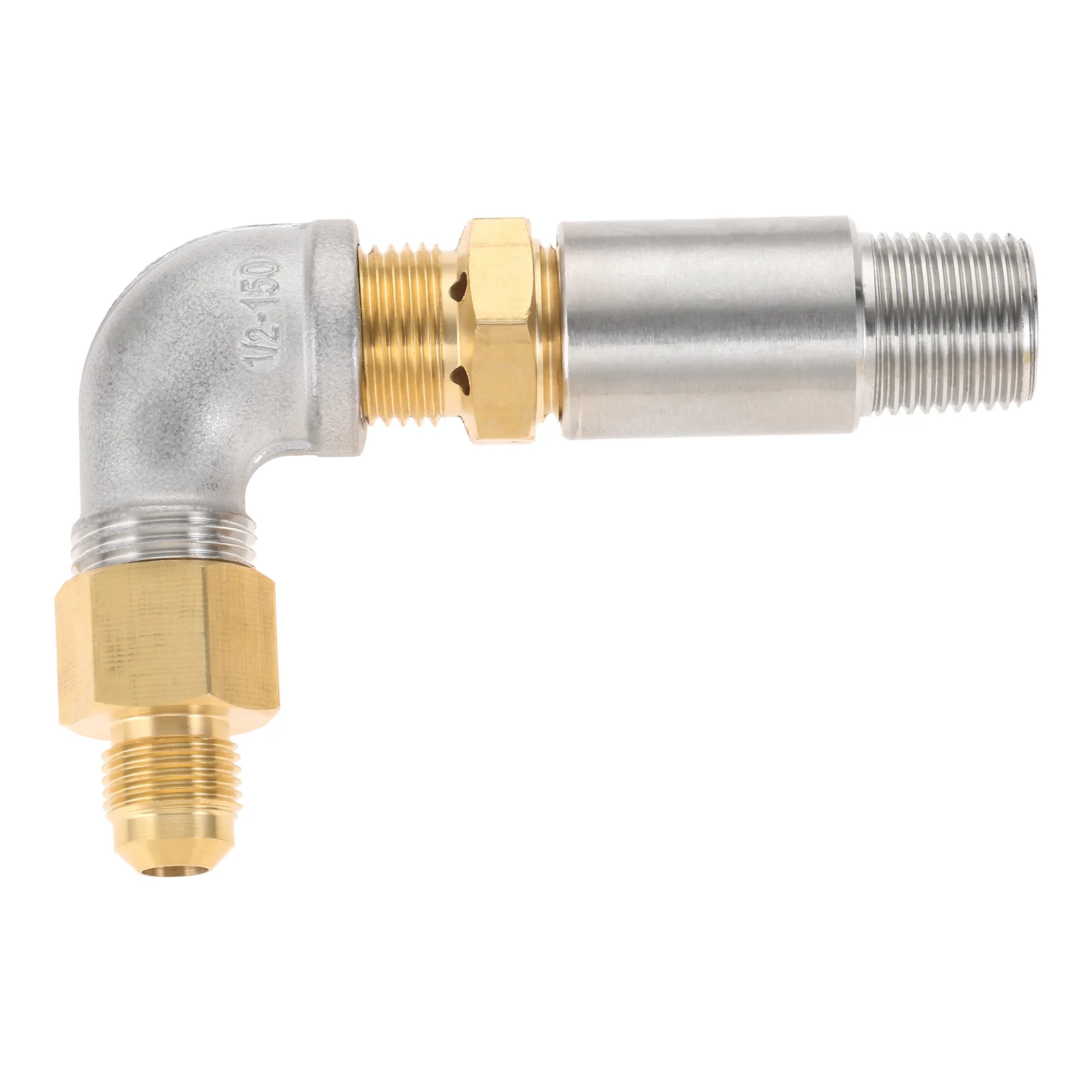 1/2" Air Mixer Valve 90&deg;Elbow Propane Nozzle Sprayer Valve Fits for Propane Gas Fire Pit High Capacity 90K BTU