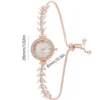 Women's Rhinestone Setting Watches Easy Read Round Rhinestone Quartz Wrist Watch for Outside Office Business Meeting 5