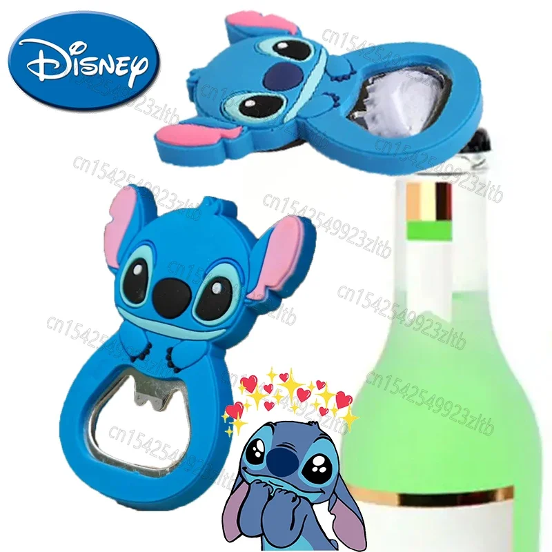 Disney Stitch Creative Beer Simple Bottle Opener Pvc Soft Silicone Cartoon Stich Apribottiglie Per Birra Tavern Party Supplies
