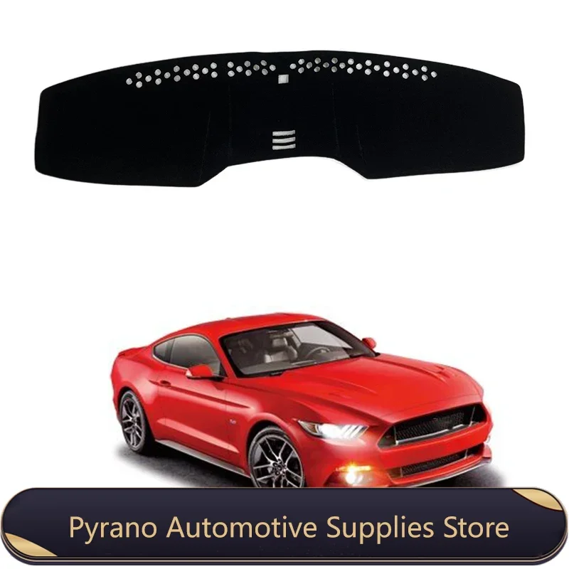 

For Ford Mustang 2015-20212016 Car Dashboard Cover Avoid Light Pad Instrument Panel Mat Carpets Dash Board Mat Sun Protector Pad