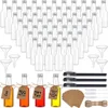 Mini Liquor Bottles Set 2 oz Small Plastic Spirit Bottles Mini Wine Bottles Plastic Alcohol Shot Bottles Party Favors 1