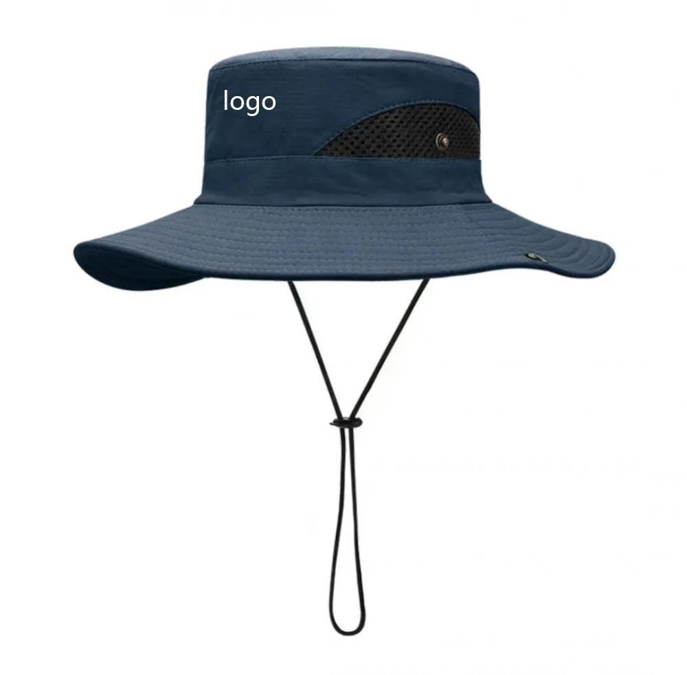 Solid Colour Quick Drying Fisherman Hat Custom Logo Hiking Cap_voghion.com