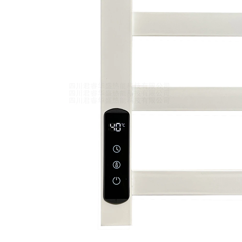 จอแสดงผลดิจิตอลเทอร์โมสวิทช์ควบคุมอุณหภูมิจับเวลาพร้อมเซนเซอร์สําหรับท่อเหล็กห้องน้ําไฟฟ้าผ้าเช็ดตัวเครื่องทําความร้อน Rack 1