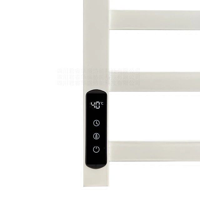 จอแสดงผลดิจิตอลเทอร์โมสวิทช์ควบคุมอุณหภูมิจับเวลาพร้อมเซนเซอร์สําหรับท่อเหล็กห้องน้ําไฟฟ้าผ้าเช็ดตัวเครื่องทําความร้อน Rack 1