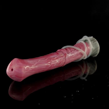 FAAK Ejaculation Horse Dildo With Suction Cup Spray Liquid Squirting Penis Silicone Multi Color Anal Sex Toys For Men Women 5