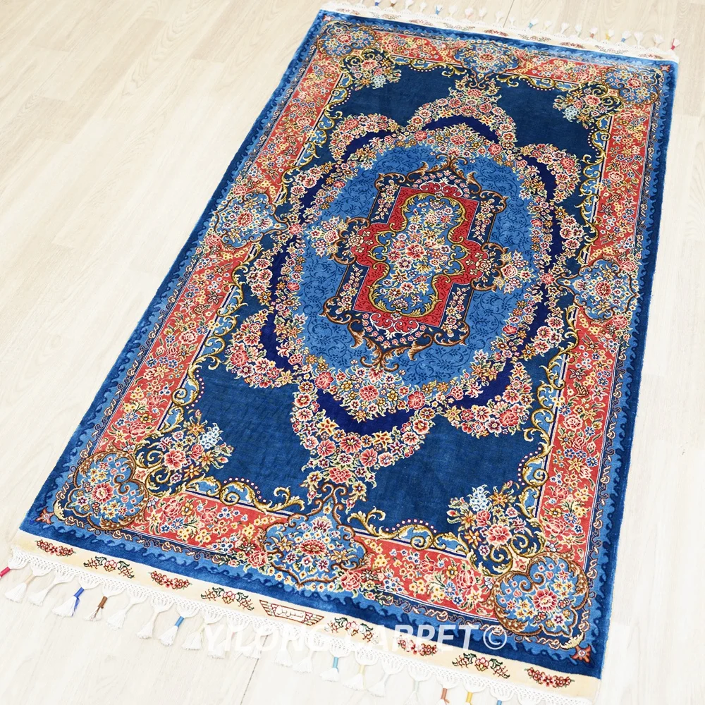 2.5'x4' Blue Persian Oriental Handcraft Carpet Kashmir Rugs For Sale  (ZQG453A) - AliExpress