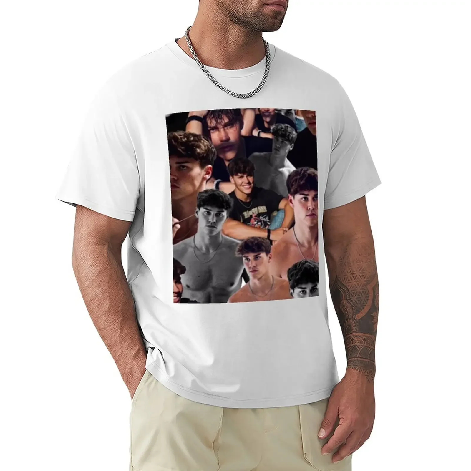 

Noah beck T-Shirt boys animal print quick-drying customs Men's cotton t-shirt aesthetic clothes Blouse funnys t shirt men