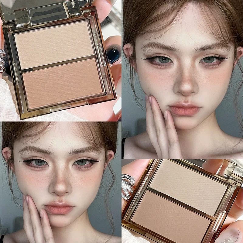 Medium Skin Tone Matte Waterproof Contouring Tray Concealer Contouring Powder Portable Size Less Than 1 Liquid Ounce