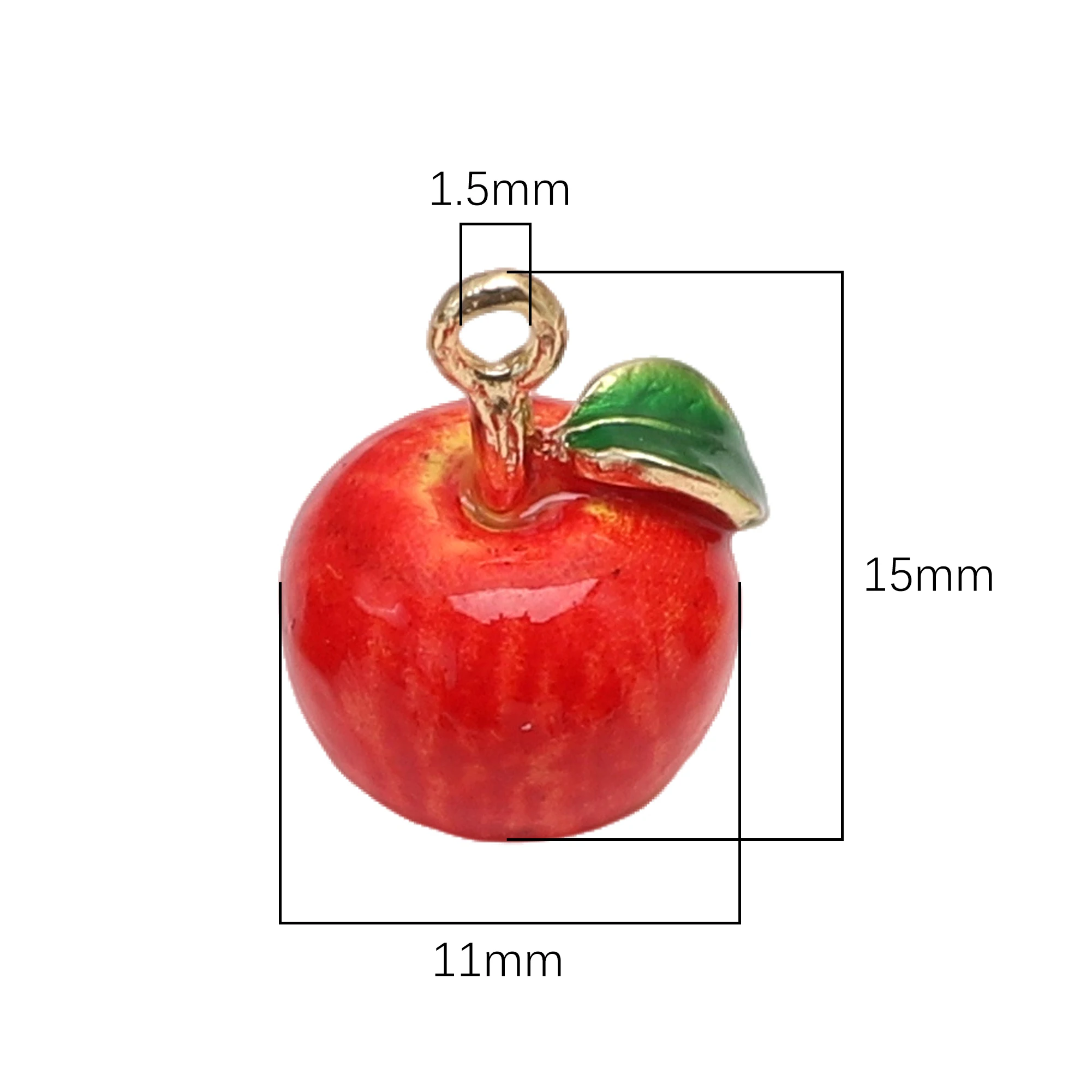 1 stücke Nette Cartoon Weihnachten Charms Mehrfarbige Emaille Santa Claus Schneemann Gold Farbe Metall Anhänger DIY Machen Halskette Schmuck – Detail 9