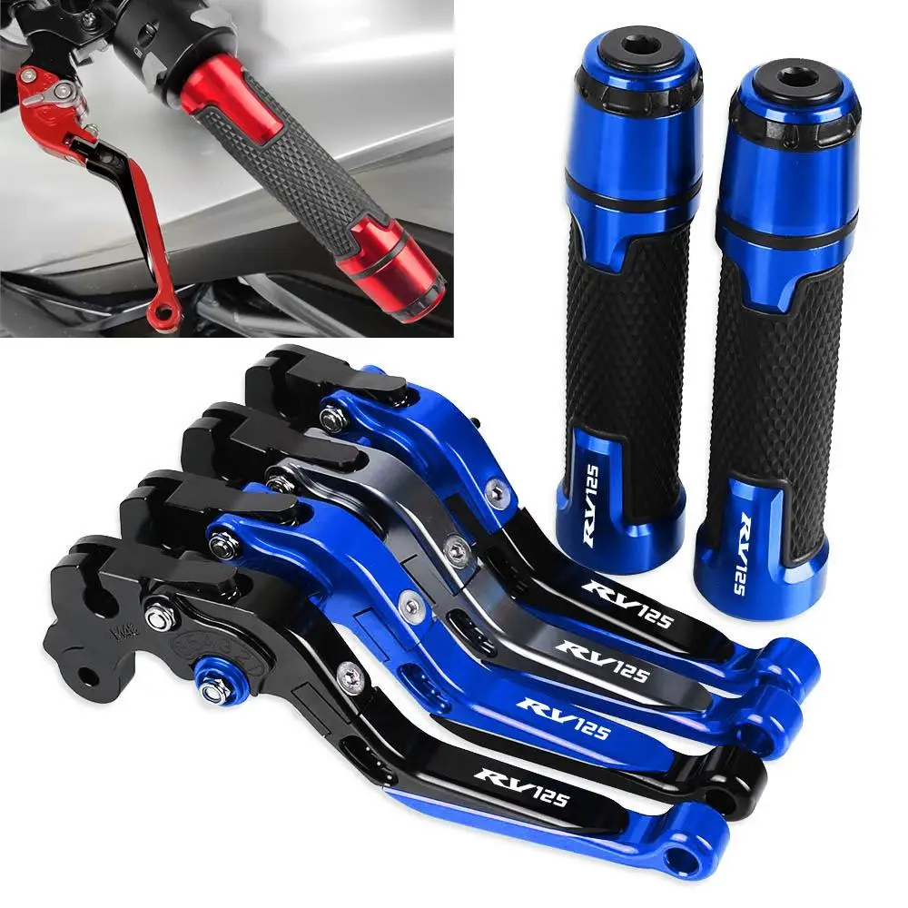 

Motorcycle Brake Clutch Levers Handlebar knobs Handle Hand Grip Ends FOR SUZUKI RV125 2003 2004 2005 2006 2007 2008 2009-2016