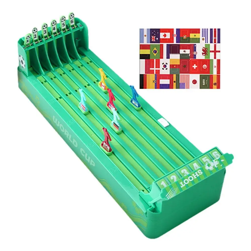 Table Football Board Game Table Sports Desktop Football Board Games Interactive Toy Horse Racing Machine Tabletop Football Games