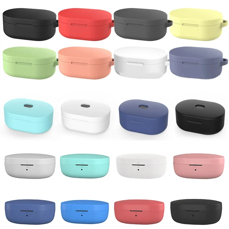 Custodia Protettiva In Silicone Per Redmi Airdots Custodia Protettiva Con Gancio Per Xiaomi Mi Redmi Airdots 2 Cover Auricolare Scatola Di Ricarica Wi