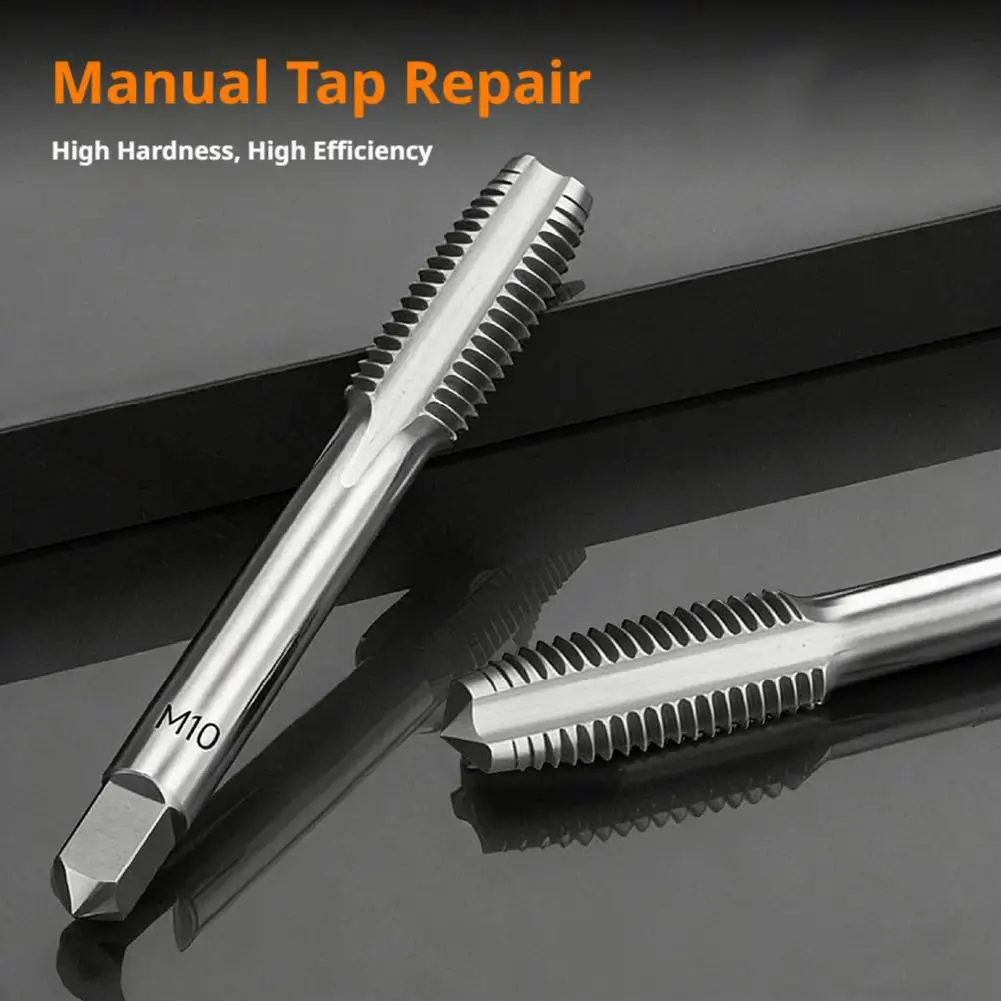 2pcs M6/M10 미터법 탭 머신 스크류 탭 드릴 비트 태핑 도구 스레드 플러그 탭 스레드 탭 금속 가공 수공구