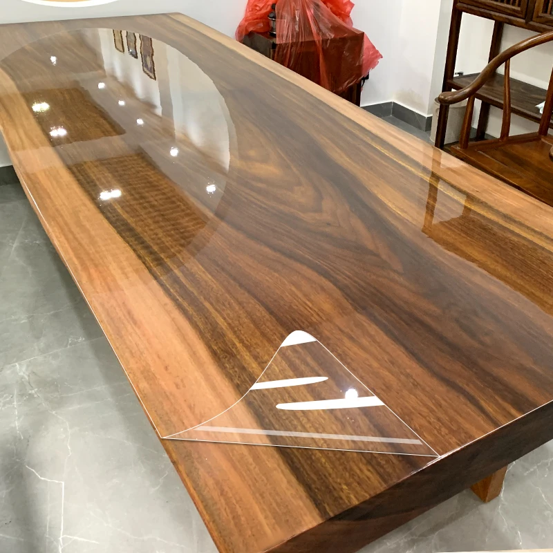 Self-adhesive Transparent Film Marble Wood Desktop Protective Film 1