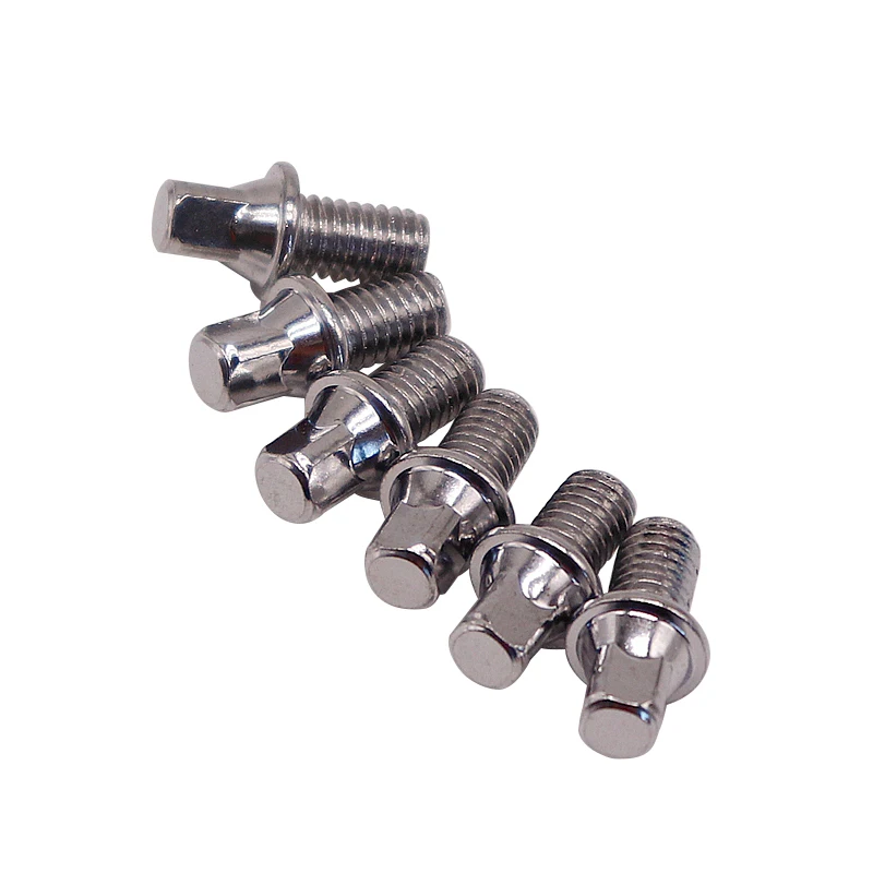 M6 Outer Square Drum Bolts and Screws 10mm 15mm 20mm 25mm 30mm 35mm Length 6 pieces 1 lot drum bolts and screws