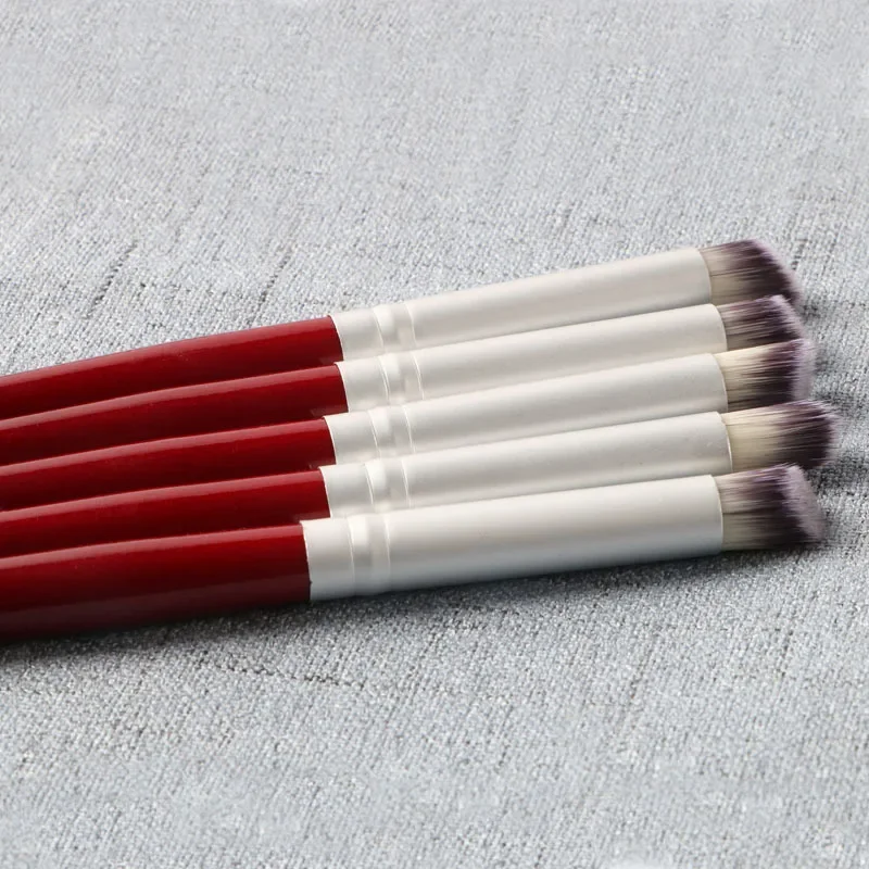 Gradient Smudge Nail Brush Art Brushes for Manicure Uv Gel Polish Draw Paint Wooden Pen Nail Tools Accesoires Set 4