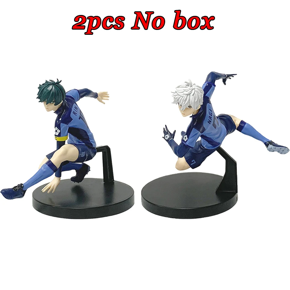 2 Figurines Anime Seishiro Nagi Et Rin Itoshi - PVC 13 Cm - Décoration Collection Football - Cadeau Fan Manga