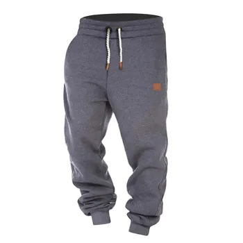 Men's Outdoor Jogger Fitness Running Basketball Training Trouser Plus Size Loose Casual Pants Drawstring Baggy Sweatpants Black 2