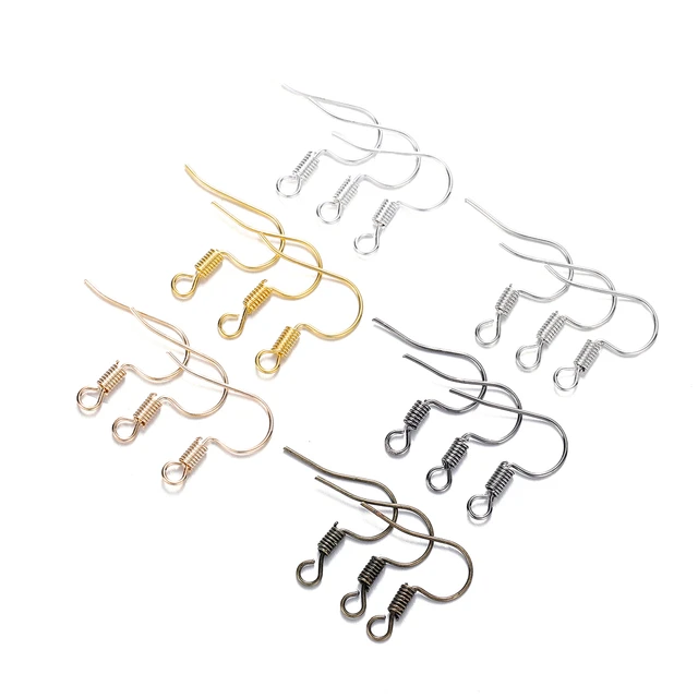 Clasps Hooks Earrings Jewelry Fittings  Earrings Hooks Jewelry Making -  100pcs/lot - Aliexpress