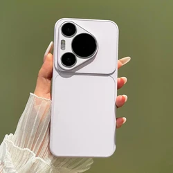 Liquid Silicone Solid Color Case with Lens Protection and Matte Finish for Huawei Mate 60 Pro+ (Light Purple)