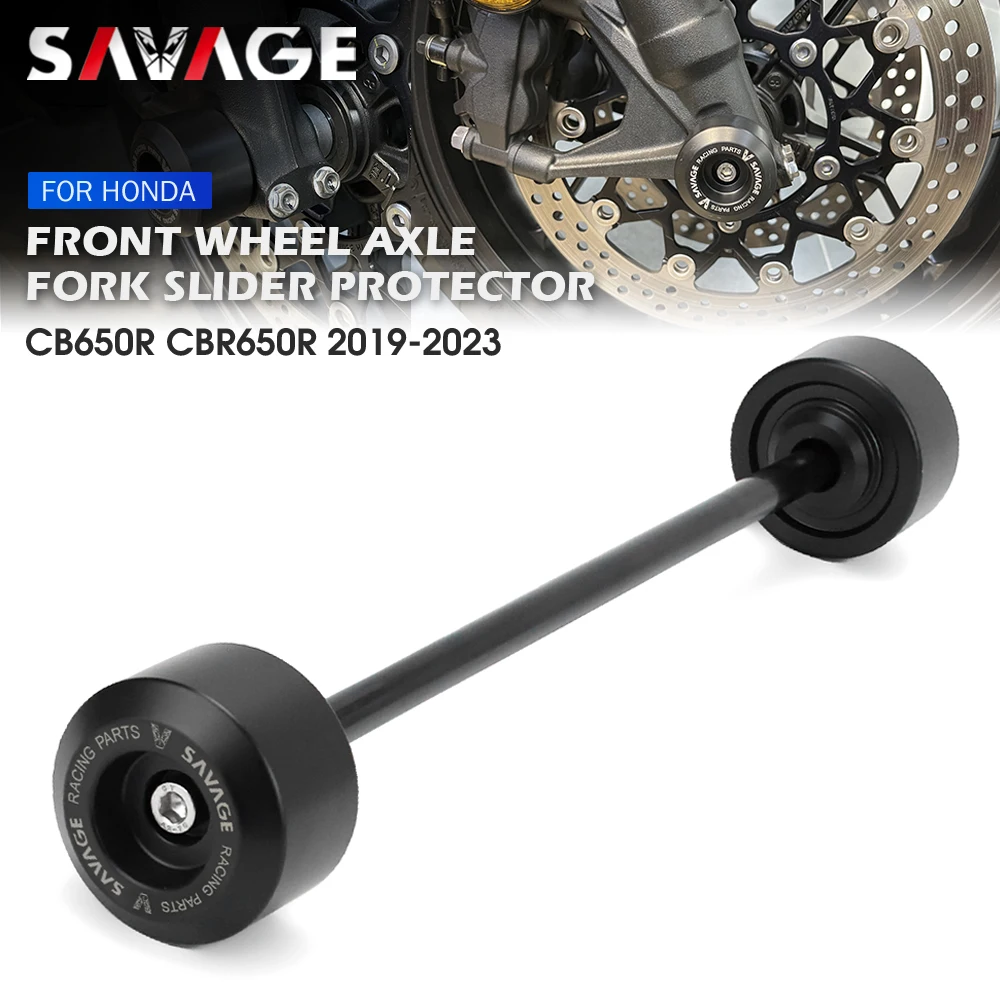 For HONDA CB650R CBR650R Front Axle Fork Crash Slider CB 650R 1000R CBR