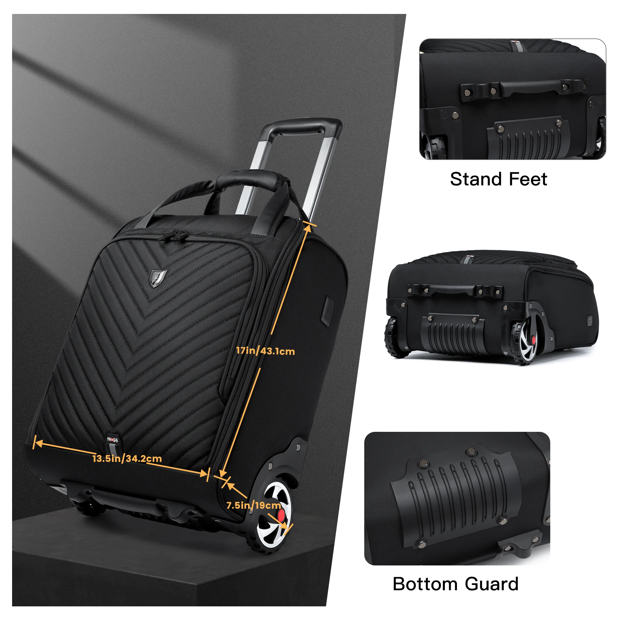 Laptop Bag Business Trolley Bags Carry-On Underseat Airlines Luggage Travel Bag with Wheels Women Men Briefcase for Men Women