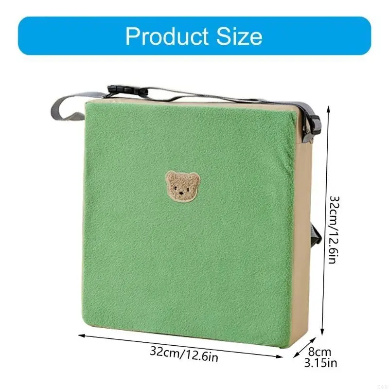 여행용 조절 가능한 벨트가 있는 편안한 휴대용 의자 높이 증가 패드