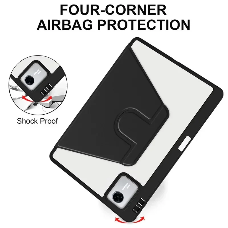 Rotating Acrylic Tablet Case with Pencil Slot - Durable Protection for Lenovo Xiaoxin Pad 11