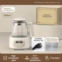 Bouilloire électrique 1300ml pour bébé, régulateur de lait à température constante, bouilloire électrique multifonctionnelle 72h, bouilloire thermostatique EU 220V 6