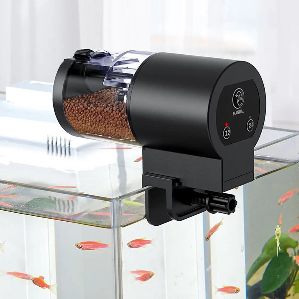 Automatic Fish Tank Feeder Large Capacity Timer Fish Food Dispenser 100Ml Aquarium Goldfish Feeder for Goldfish/Koi/Turtle