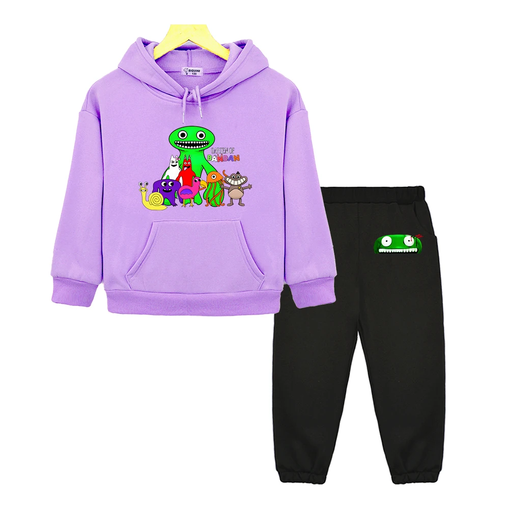 

Garten of Banban Jumbo Josh Hoodie Sets Long Sleeve Kawaii Graphic Casual Sweatshirts Boys/Girls Children Pullovers Hooded Tops