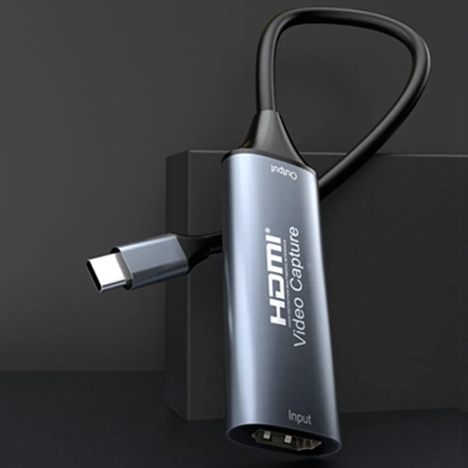 HDMI 비디오 캡처 카드, 맥북 PS4 PC 게임 DVD 카메라 녹화용, HDMI to USB 2.0, USB 3.0, USB-C 비디오 그래버 박스, 4K, 30Hz